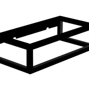 lavigo liam fontein handdoekframe 400x220mm zwart