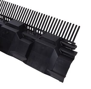 Ubbink Airtec dakvoet met vogelschroot zwart 125mm