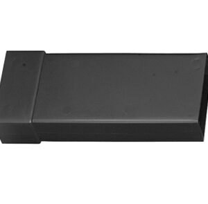 Ubbink vloerventilatieverlengstuk horizontaal zwart 200mm