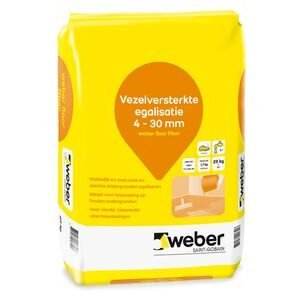 Weber Floor fiber vezelversterkte egalisatie 4-30mm 25kg