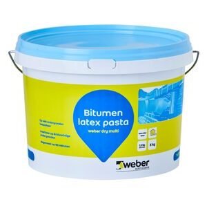 Weberdry bitumen latex waterdichtingsmiddel 5kg