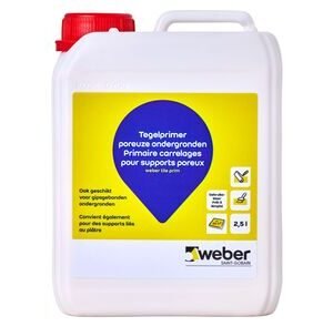Weberprim tegel voorstrijkmiddel 2,5ltr