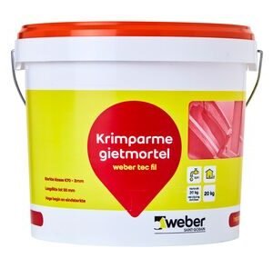 Webertec fil krimparme gietmortel 20kg