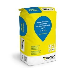 Weberdry Cemfast waterdichtingsmortel snel 5-10mm 25kg