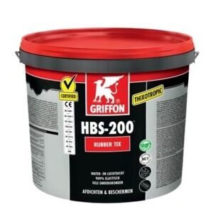 Griffon HBS-200 rubber tix emmer zwart 16ltr