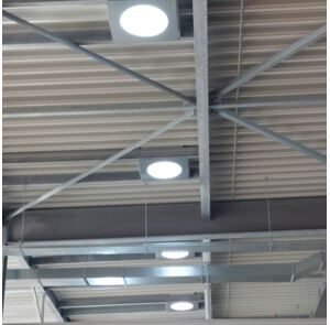 Powerdaylight diam. 53cm Plafondplaat rond vrij hangend binnenzijde