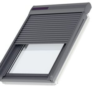 SSL MK08 0000S Velux rolluik op zonne-energie - ombergrijs