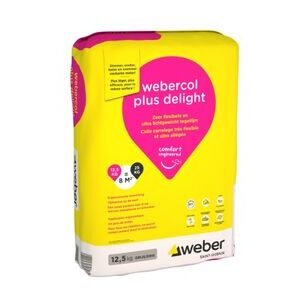 webercol plus delight tegellijm zak 12,5kg grijs
