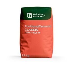 heidelberg portlandcement cem i 42,5 n cement grijs zak 25kg