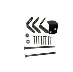 Uni-Beslag staal tbv 1 betonpaal zwart gepoedercoat