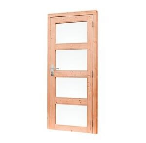 douglas enkele deur rechts 4 ruits  incl beslag