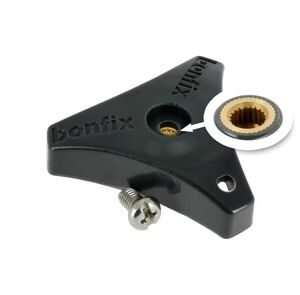 bonfix kunststof draaiknop met messing insert en schroef voor vorstvrije buitenkraan