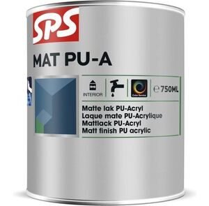 sps mat pu-a acryllak mat ral 9010 750ml voor binnen