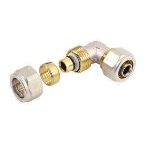 Bonfix kniekoppeling 2x alu-knel 16x16mm