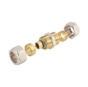 Bonfix rechte verloopkoppeling alu-knel x knel 16x15mm