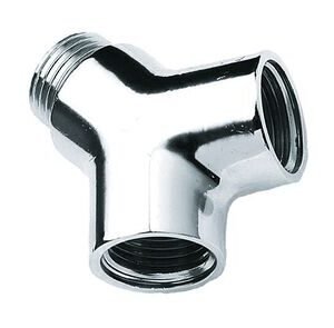 bonfix y-stuk chroom binnendraad x buitendraad x binnendraad 1/2x1/2x1/2 inch