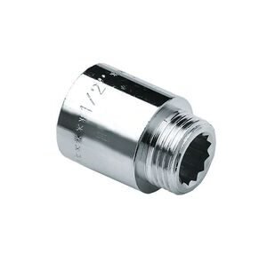 bonfix kraanverlengstuk chroom binnendraad x lengte 1/2x15mm
