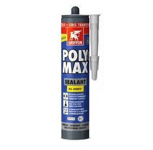 Griffon polymax sealant transparant grijs 280ml