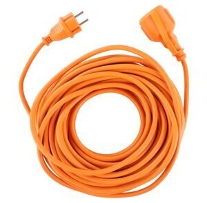 verlengsnoer vinyl randaarde 3x1mm oranje ip44 20m