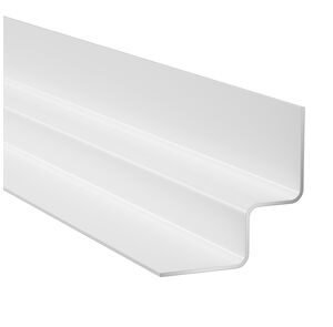 james hardie binnenhoekprofiel arctic white alu. 25x25mm 3000mm
