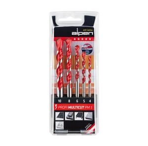 Alpen multi-boor profi-multicut 5-delige set 4-5-6-8-10mm