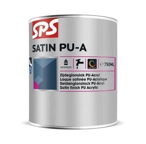 sps satin pu-a zijdeglanslak ral9010 750ml voor binnen