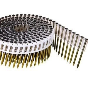 Tjep pc coilnagel pc 25/50 geringd platbolkop RVS a4 rol 200st 2,5x50mm