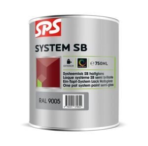 sps system sb systeemlak halfglans ral9005 750ml voor buiten
