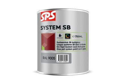 sps system sb systeemlak halfglans ral9005 750ml voor buiten