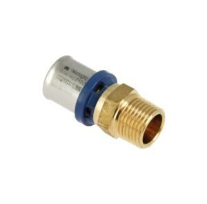 bonfix alu-pers puntstuk kiwa/komo (buitendraad x alu-pers) 1/2x16mm