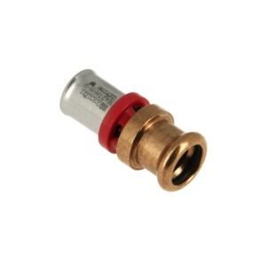 Bonfix rechte koppeling kiwa/komo (alu-pers x m-press) 16x15mm