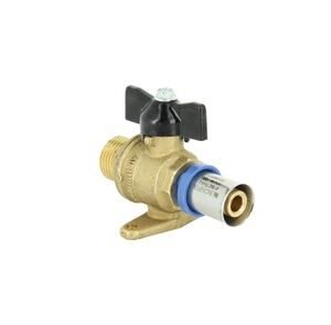 Bonfix kogelkraan kiwa/komo buitendraad x alu-pers 1/2x16mm