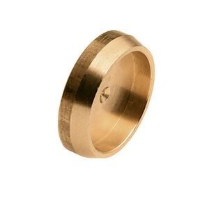 bonfix knel afsluitplaat messing 15mm 5st