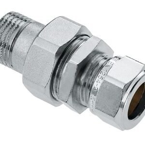 bonfix radiatorkoppeling recht kiwa/gastec buitendraad x knel 1/2x15mm