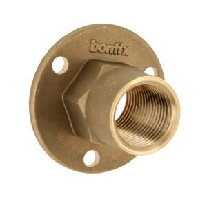 bonfix muurplaat/zolderplaat messing binnendraad 1/2 inch