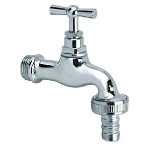 bonfix tapkraan chroom met slangkoppeling buitendraad 1/2 inch