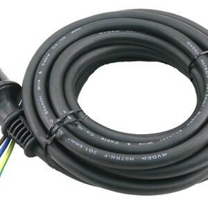 aansluitsnoer neopreen randaarde 3x1,5mm² zwart 5m