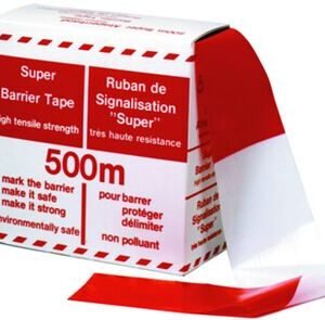 afzetlint rood/wit 500m