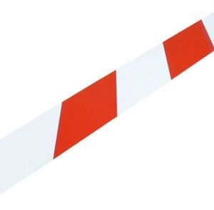 afzetlint rood/wit haspel 20m