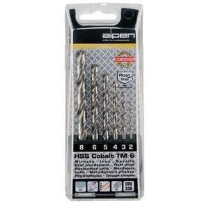 Alpen metaalboor hss-cobalt 6-delige set 2-3-4-5-6-8mm