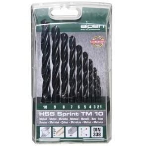 Alpen spiraalboor hss-sprint 10-delige set 1-2-3-4-5-6-7-8-9-10mm