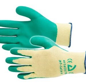artelli handschoen pro-latex heavy maat 10 geel/groen 12 pack