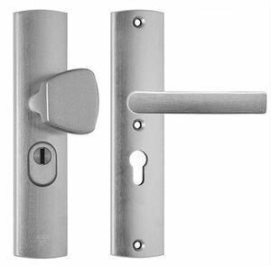 axa deurbeslag kruk/duwer 6665-51-11 55mm + kerntrekbeveiliging skg3