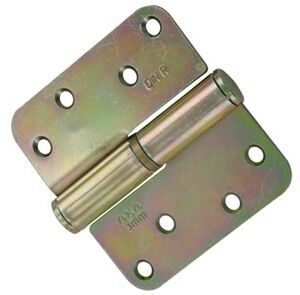 axa kogelpaumelle met ronde hoeken rechts 1203-25-23 89x89mm verzinkt (set van 2 stuks)