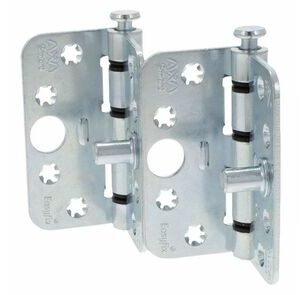 axa scharnier easyfix met ronde hoeken 89x89x3mm verzinkt skg3 (set van 2 stuks)