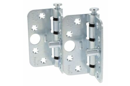 axa scharnier easyfix met ronde hoeken 89x89x3mm verzinkt skg3 (set van 2 stuks)