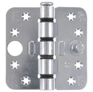 axa smart kogelscharnier ronde hoeken 1677-09-23e 89x89mm verzinkt