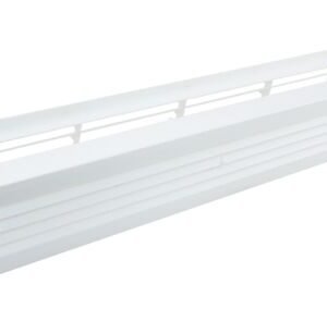 Starx badkamerrooster tweedelig kunststof wit 9x455mm