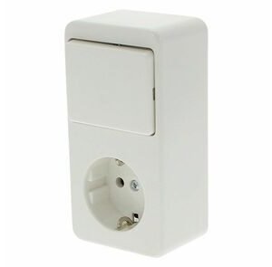 berker ap combinatie opbouw wissel randaarde polarwit