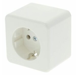 berker ap opbouw contactdoos 1voud randaarde polarwit